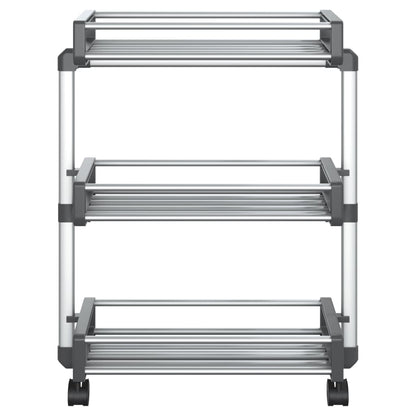Carrello Portaoggetti 59x20x75 cm in Alluminio
