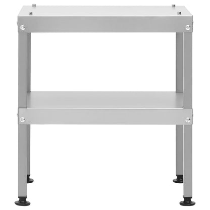 Tavolo per Forno Affumicatore 40x28x44,5 cm in Acciaio Zincato