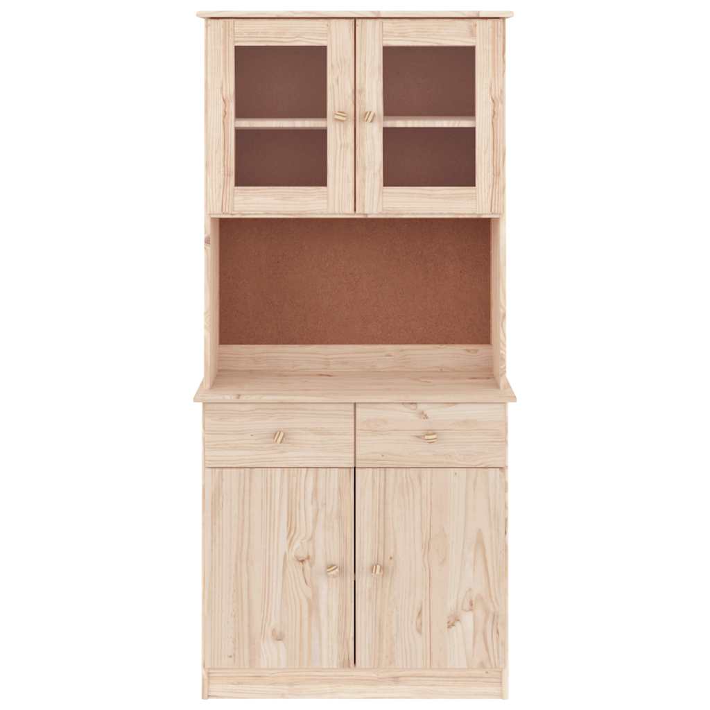 Credenza ALTA 77x35x165 cm in Legno Massello di Pino