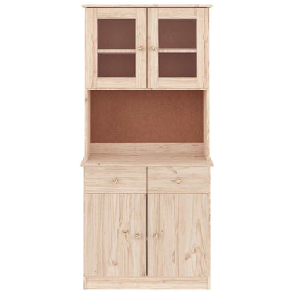 Credenza ALTA 77x35x165 cm in Legno Massello di Pino