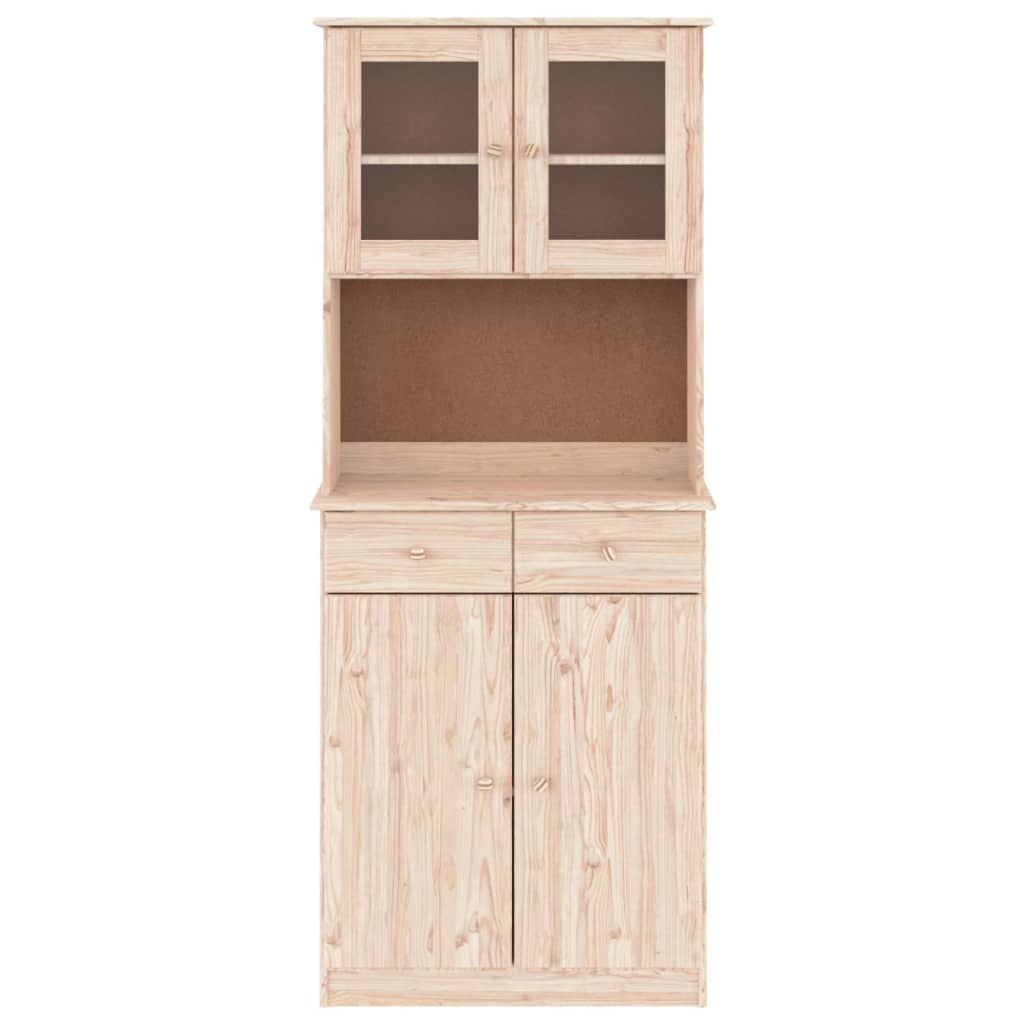 Credenza ALTA 77x35x188 cm in Legno Massello di Pino