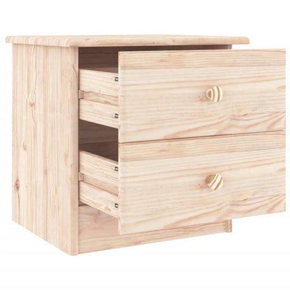 Comodino ALTA 41x35x41 cm in Legno Massello di Pino