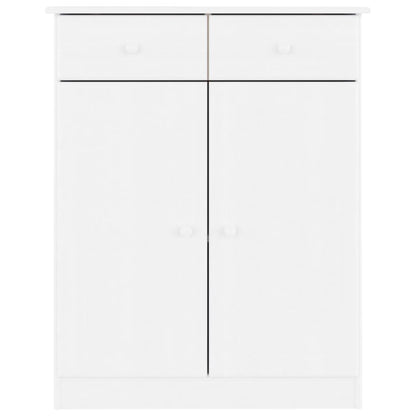 Scarpiera ALTA Bianca 77x35x96 cm in Legno Massello di Pino