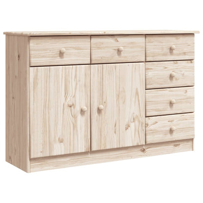 Credenza ALTA 112x35x73 cm in Legno Massello di Pino