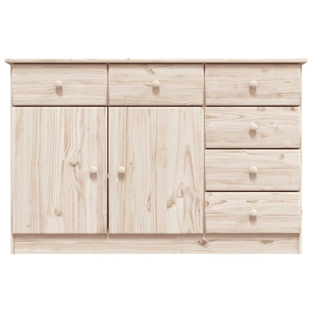 Credenza ALTA 112x35x73 cm in Legno Massello di Pino