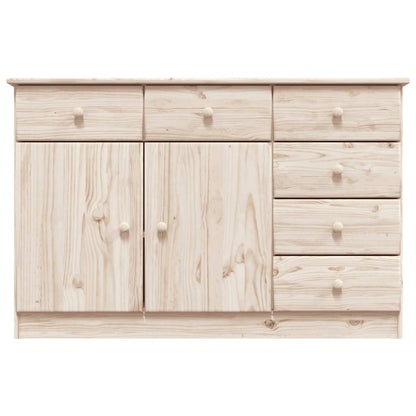 Credenza ALTA 112x35x73 cm in Legno Massello di Pino