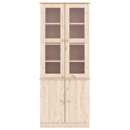 Vetrina ALTA 77x35x186,5 cm in Legno Massello di Pino