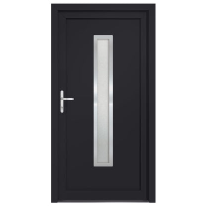 Porta Ingresso Antracite 98x190 cm in PVC