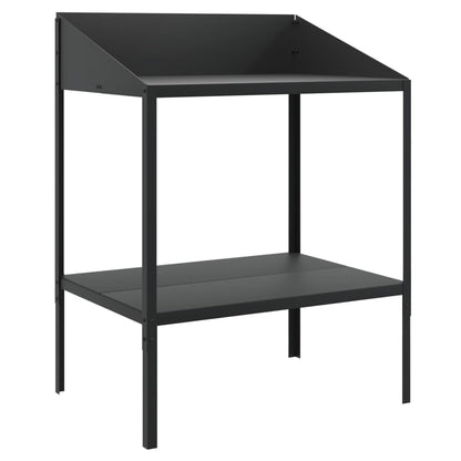 Supporto per Piante Antracite 75,5x54,5x100 cm Acciaio Zincato