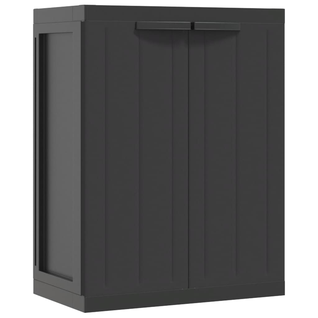 Armadio da Esterno Nero 65x37x85 cm in PP