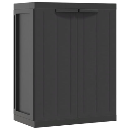 Armadio da Esterno Nero 65x37x85 cm in PP