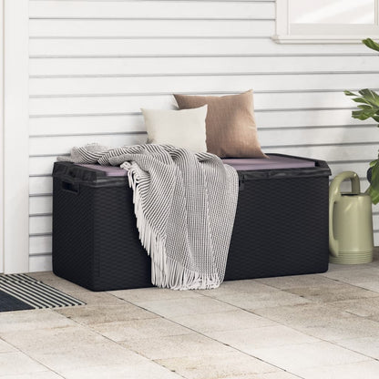 Baule da Giardino con Cuscino Seduta Antracite 350 L in PP