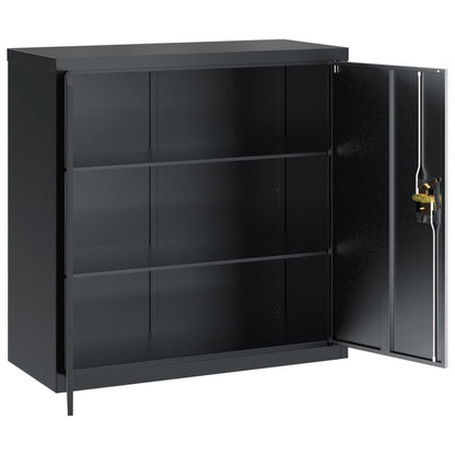 Armadio Classificatore Antracite 90x40x90 cm in Acciaio