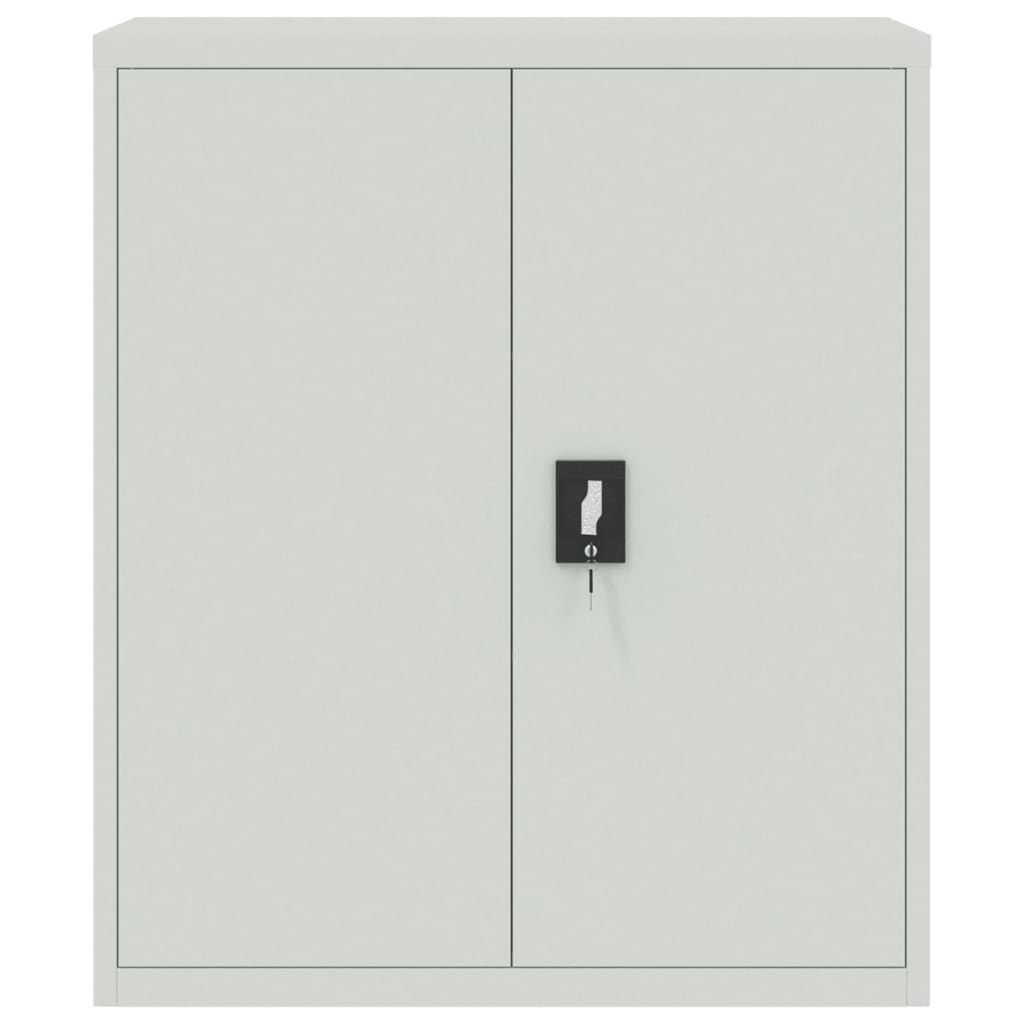 Armadio Classificatore Grigio Chiaro 90x40x105 cm in Acciaio