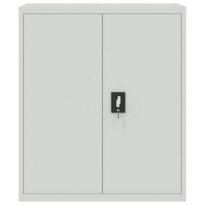 Armadio Classificatore Grigio Chiaro 90x40x105 cm in Acciaio