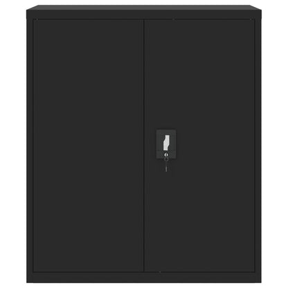 Armadio Classificatore Nero 90x40x105 cm in Acciaio