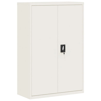 Armadio Classificatore Bianco 90x40x140 cm in Acciaio