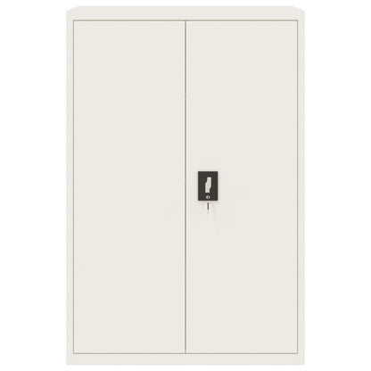 Armadio Classificatore Bianco 90x40x140 cm in Acciaio