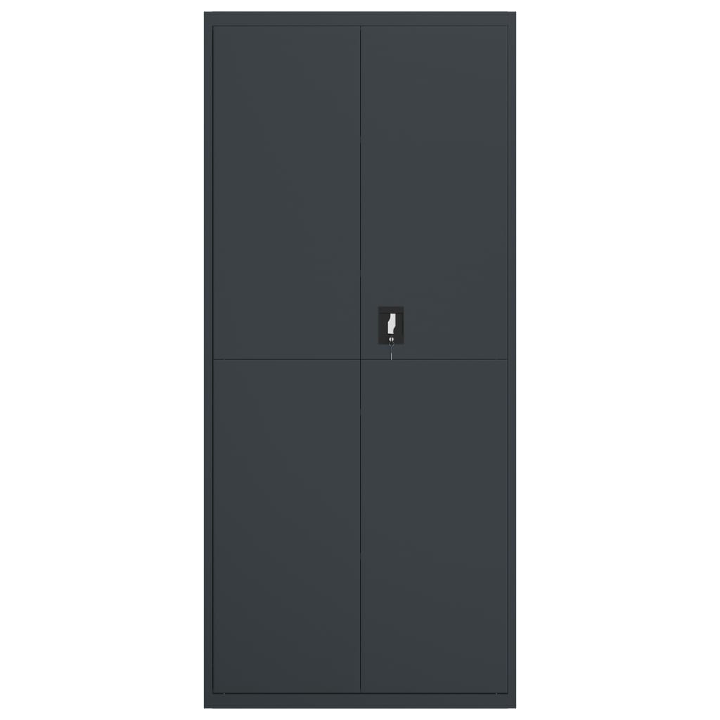Armadio Classificatore Antracite 90x40x200 cm in Acciaio
