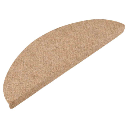 Tappetini Autoadesivi per Scale 10pz Beige 56x17x3 cm