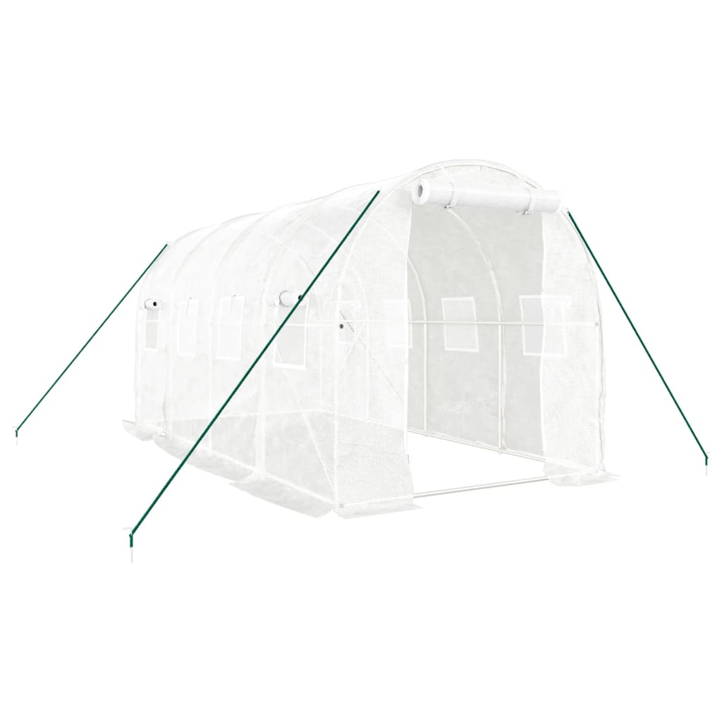 Serra con Telaio in Acciaio Bianco 8 mÃ‚Â² 4x2x2 m