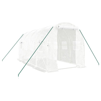 Serra con Telaio in Acciaio Bianco 8 mÃ‚Â² 4x2x2 m