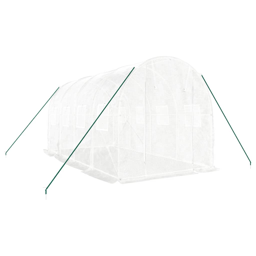 Serra con Telaio in Acciaio Bianco 8 mÃ‚Â² 4x2x2 m