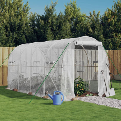 Serra con Telaio in Acciaio Bianco 8 mÃ‚Â² 4x2x2 m