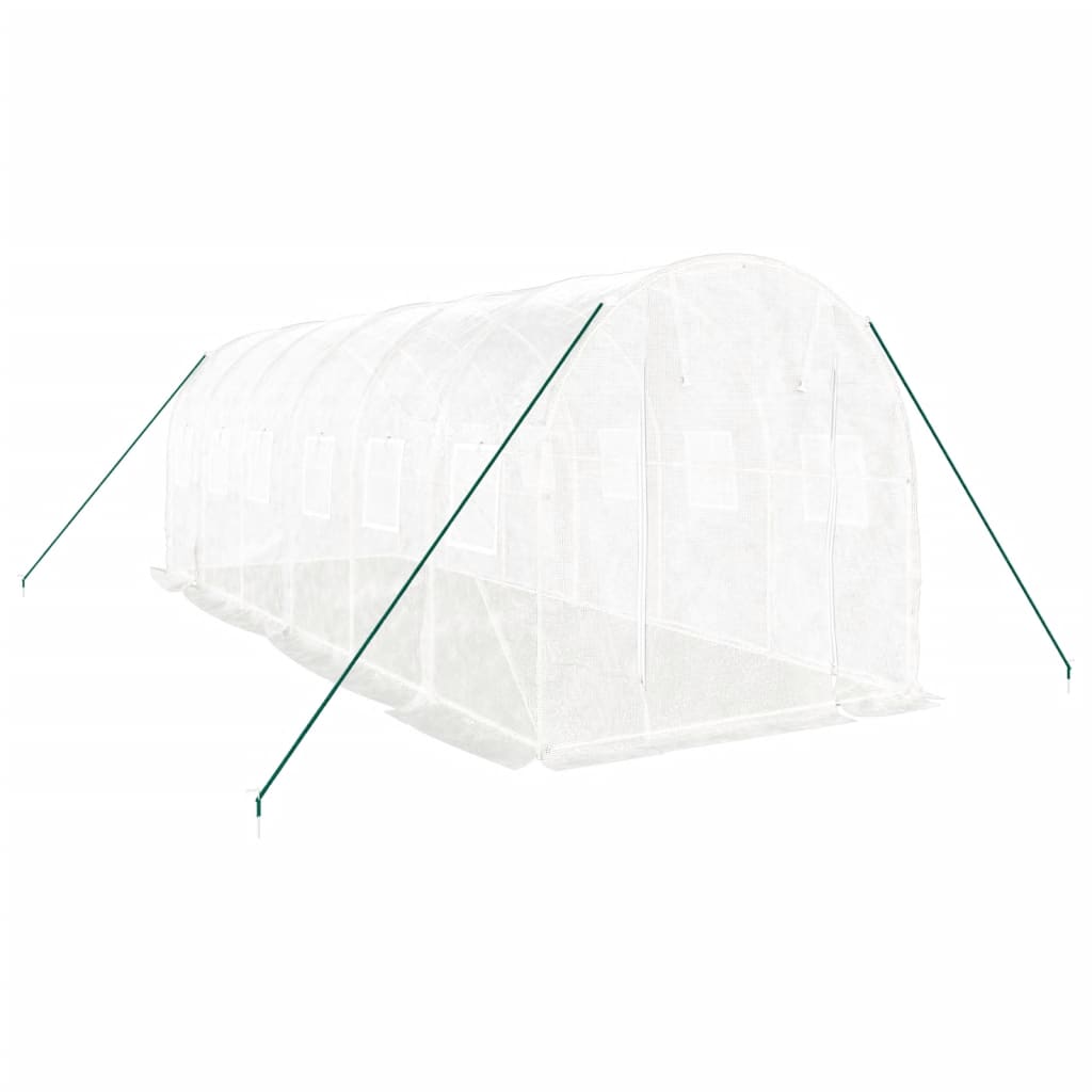 Serra con Telaio in Acciaio Bianco 12 mÃ‚Â² 6x2x2 m