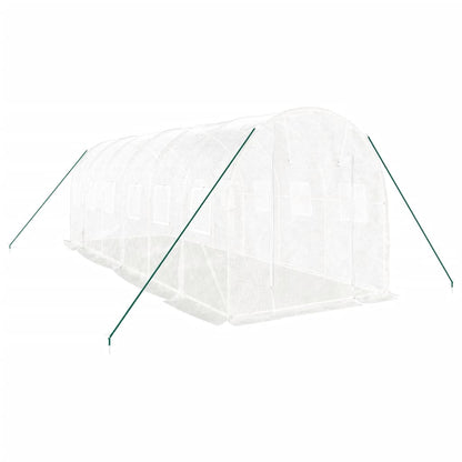 Serra con Telaio in Acciaio Bianco 12 mÃ‚Â² 6x2x2 m