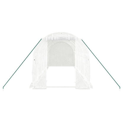 Serra con Telaio in Acciaio Bianco 12 mÃ‚Â² 6x2x2 m