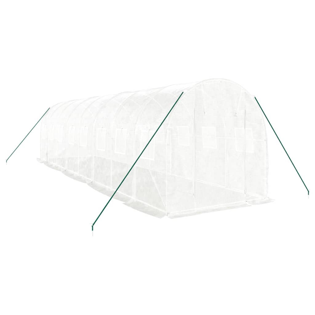 Serra con Telaio in Acciaio Bianco 16 mÃ‚Â² 8x2x2 m