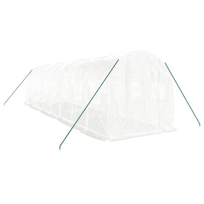 Serra con Telaio in Acciaio Bianco 16 mÃ‚Â² 8x2x2 m