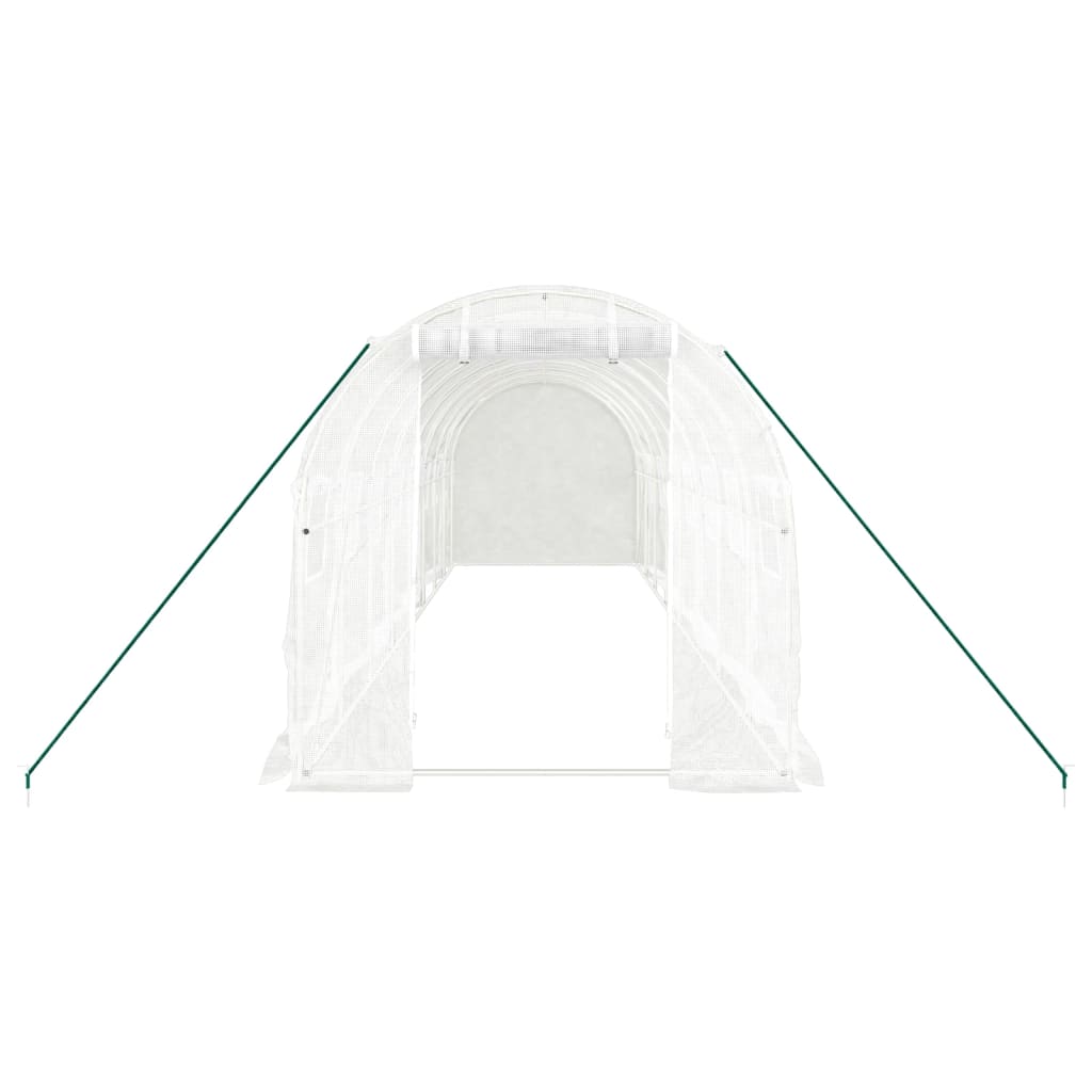 Serra con Telaio in Acciaio Bianco 16 mÃ‚Â² 8x2x2 m