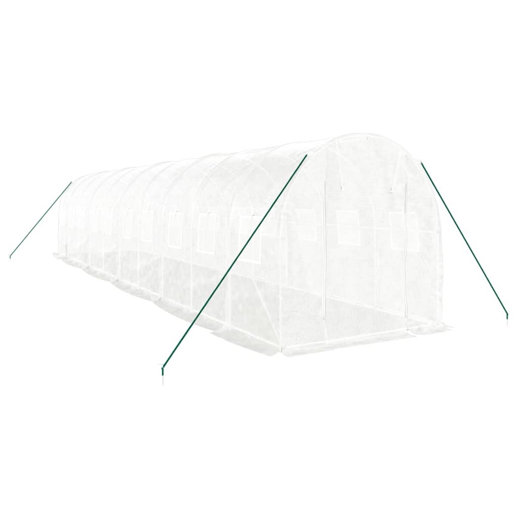 Serra con Telaio in Acciaio Bianco 20 mÃ‚Â² 10x2x2 m