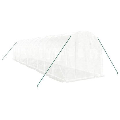 Serra con Telaio in Acciaio Bianco 20 mÃ‚Â² 10x2x2 m