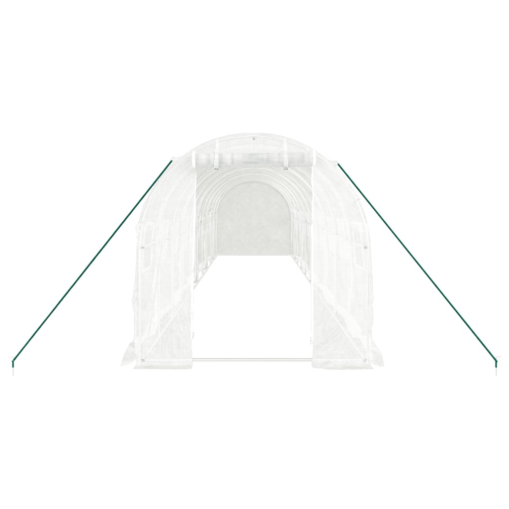 Serra con Telaio in Acciaio Bianco 20 mÃ‚Â² 10x2x2 m