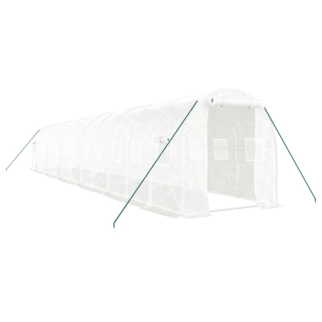 Serra con Telaio in Acciaio Bianco 24 mÃ‚Â² 12x2x2 m