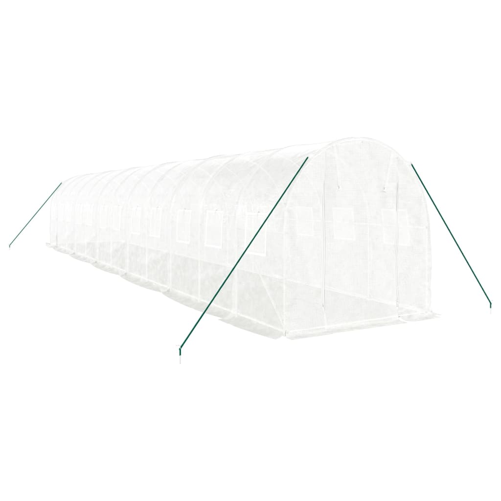 Serra con Telaio in Acciaio Bianco 24 mÃ‚Â² 12x2x2 m