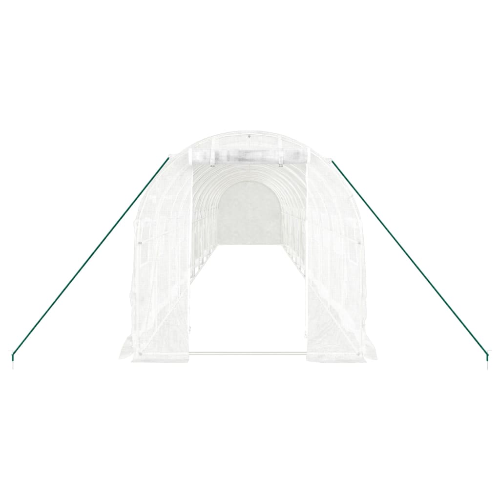 Serra con Telaio in Acciaio Bianco 24 mÃ‚Â² 12x2x2 m