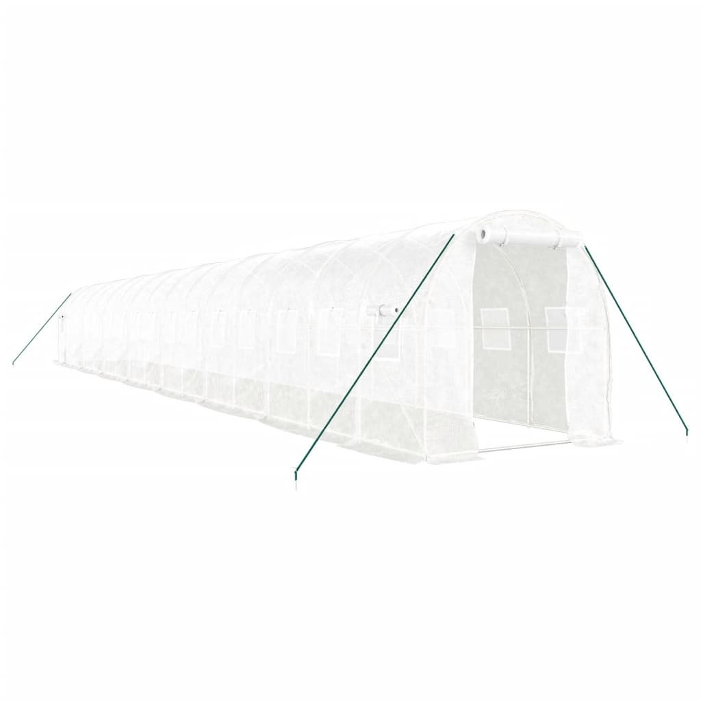 Serra con Telaio in Acciaio Bianco 32 mÃ‚Â² 16x2x2 m