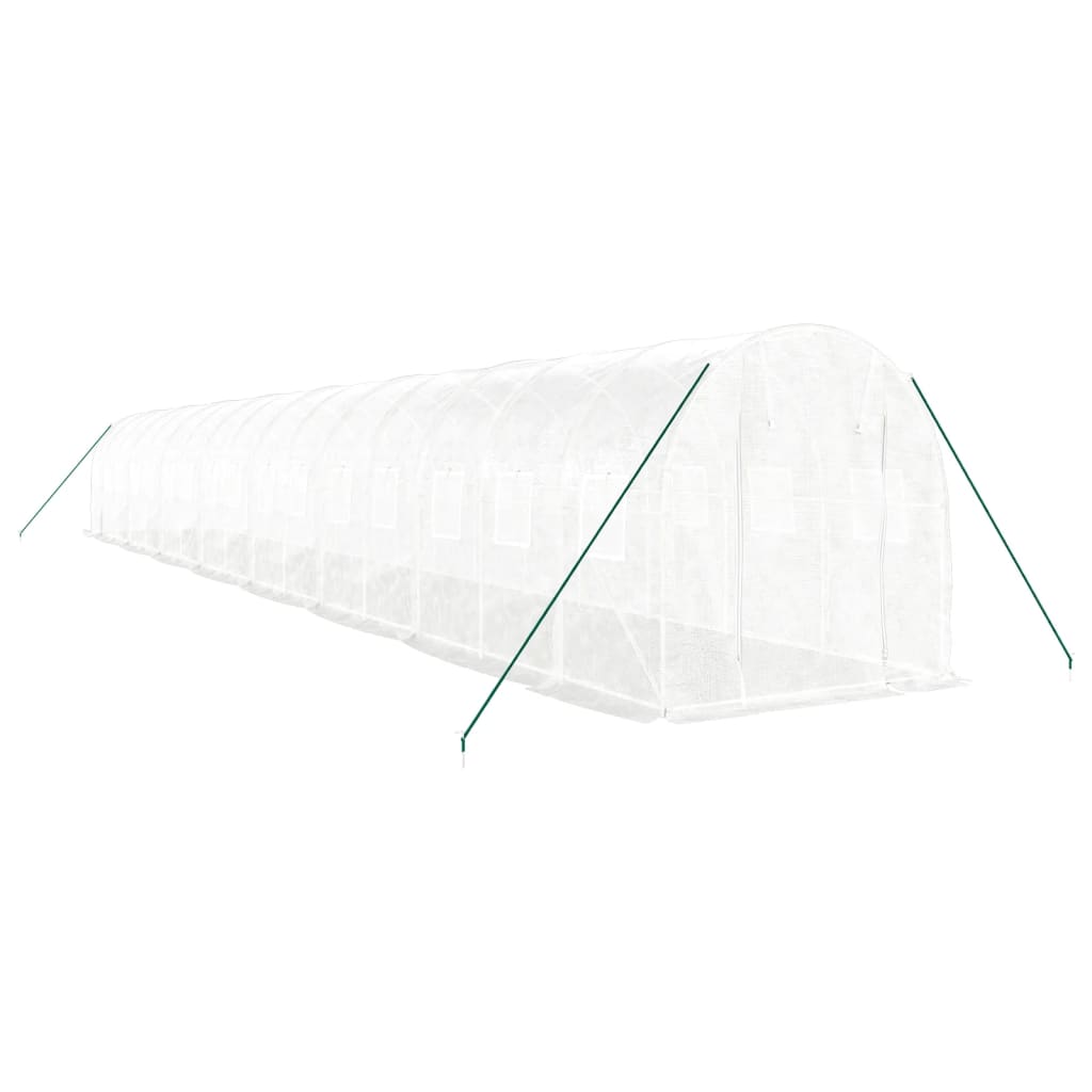 Serra con Telaio in Acciaio Bianco 32 mÃ‚Â² 16x2x2 m