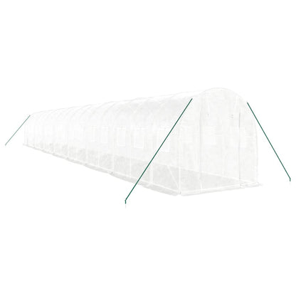 Serra con Telaio in Acciaio Bianco 32 mÃ‚Â² 16x2x2 m