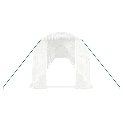 Serra con Telaio in Acciaio Bianco 32 mÃ‚Â² 16x2x2 m