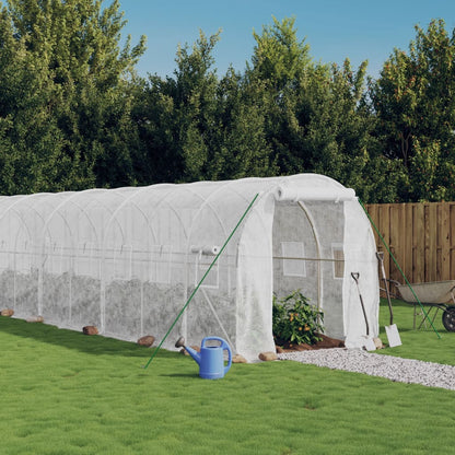 Serra con Telaio in Acciaio Bianco 32 mÃ‚Â² 16x2x2 m