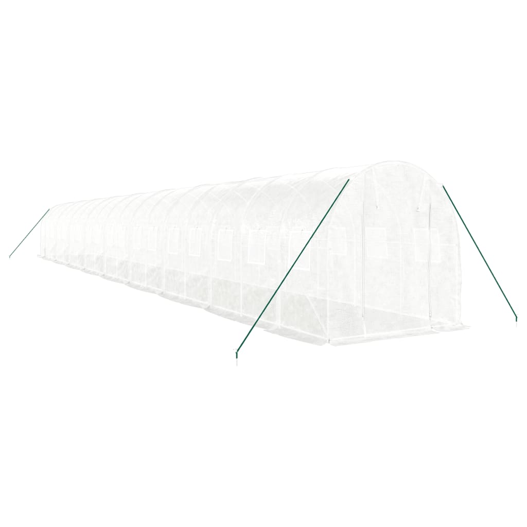 Serra con Telaio in Acciaio Bianco 36 mÃ‚Â² 18x2x2 m