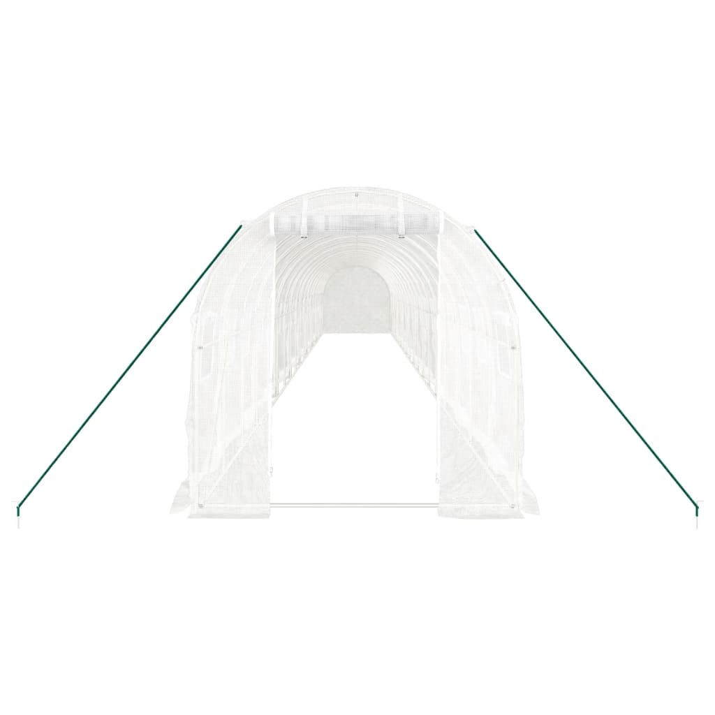 Serra con Telaio in Acciaio Bianco 36 mÃ‚Â² 18x2x2 m