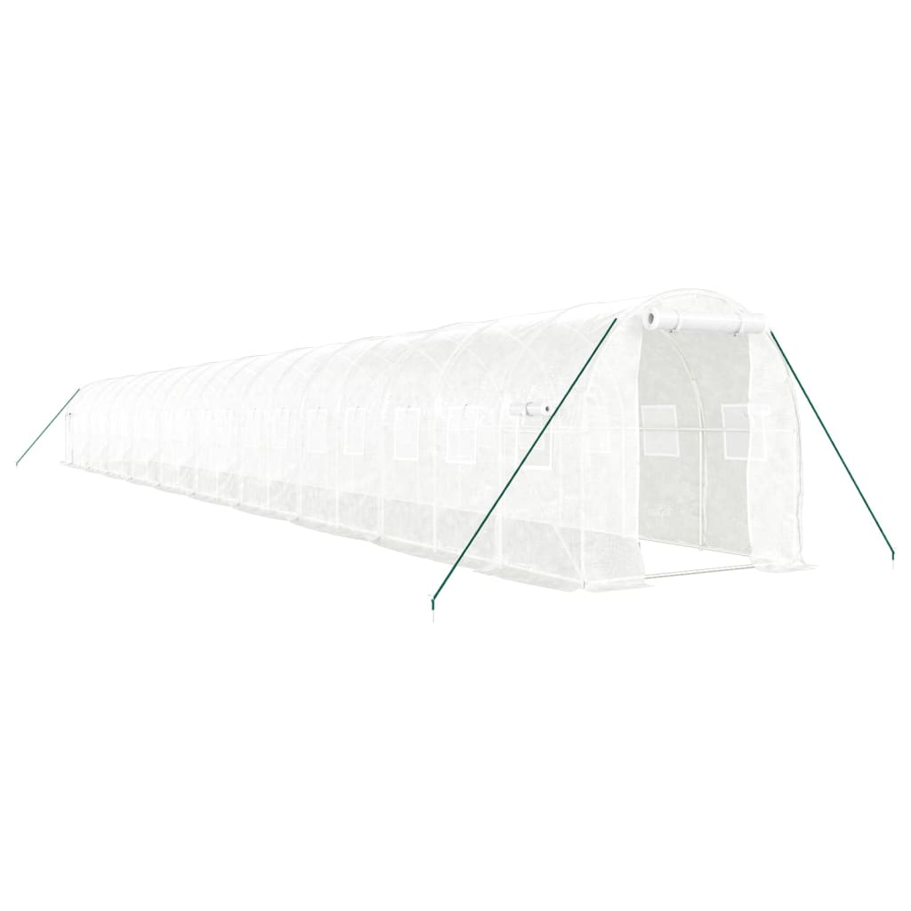 Serra con Telaio in Acciaio Bianco 40 mÃ‚Â² 20x2x2 m