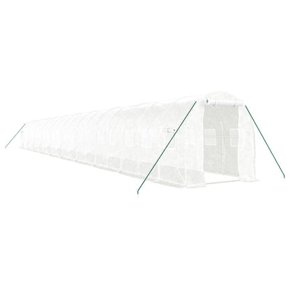 Serra con Telaio in Acciaio Bianco 40 mÃ‚Â² 20x2x2 m