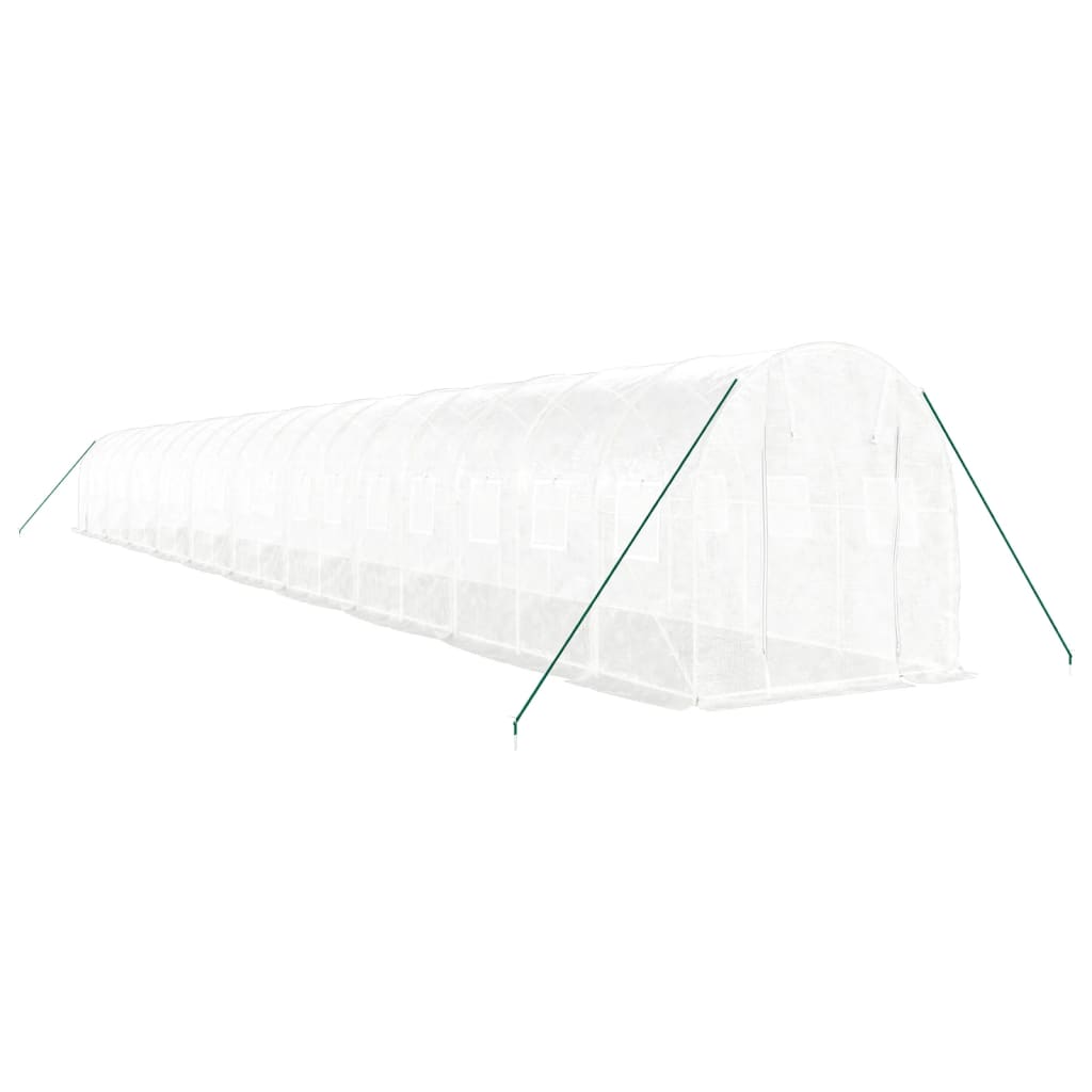 Serra con Telaio in Acciaio Bianco 40 mÃ‚Â² 20x2x2 m